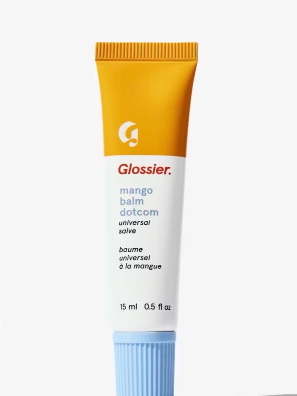 Glossier Mango Balm Dotcom Universal Skin Salve Moisturizer 0.5 oz Lips Cuticle